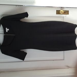 Bisou bisou black dress with stripe details